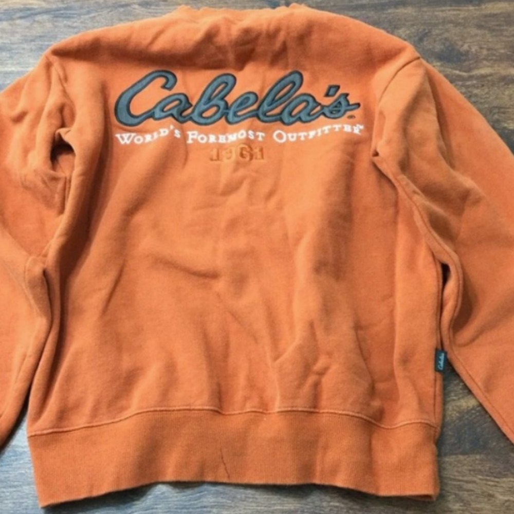 Cabela's Burnt Orange Crewneck
